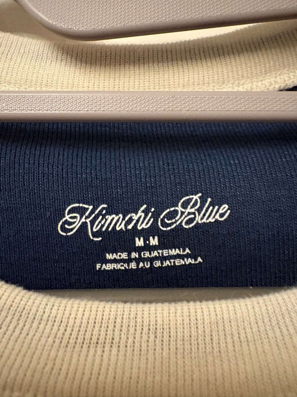 Urban Outfitters Kimchi Blue Women’s Too Perfect Fries Navy Ringer Tee - Picture 3 of 4
